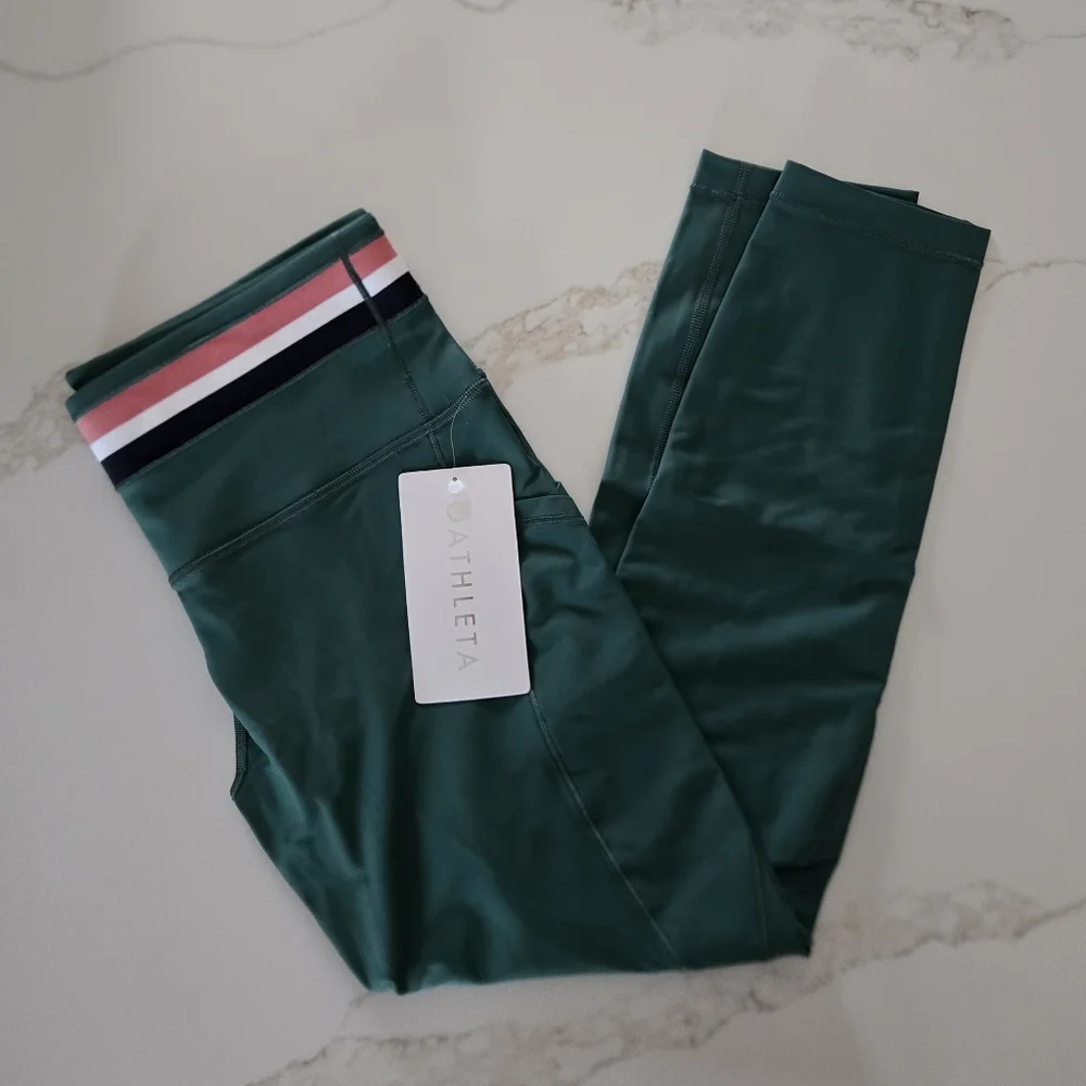 NWT Interval Stash 7/8 Stripe Tight